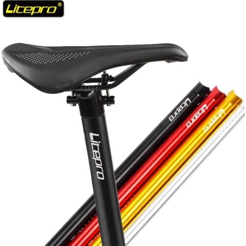 Litepro 33.9mm * 600mm Brompton Bike Seat Post Aluminum Alloy Folding Bike 31.8mm Seatpost Bicycle Seat Tube