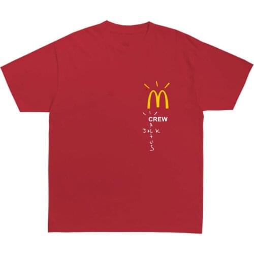 Casual Cactus Jack T-Shirt Men Women Travis Scott M Crew T Shirt Cotton O-Neck Tee Shirt Hip Hop Summer Tees Tops