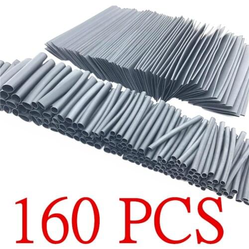 160PCS Heat Shrink Tubes Cable Sleeves Protector Pc Tubing Wrapping Heating Protection For Winding Wires Connection Kit Tubing