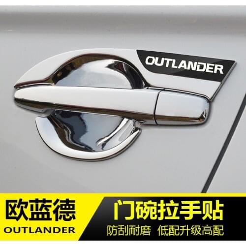 High-quality ABS Chrome Door Handle CoverCar accessories For Mitsubishi Outlander 2018 Car-styling Car Covers