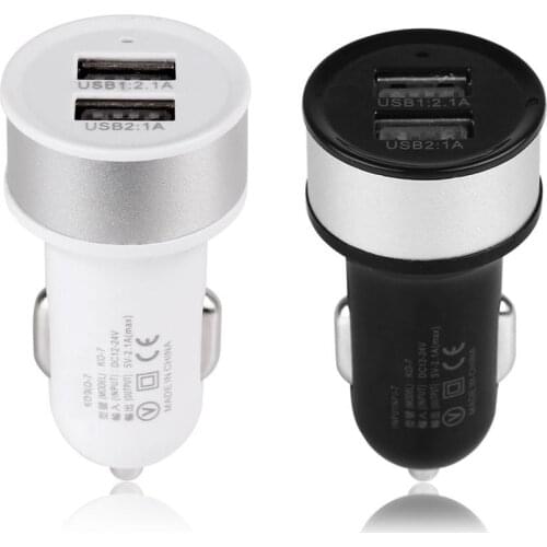 3.1A Dual USB Car Charger 2 Port LCD Display 12-24V Blue LED Socket Lighter New And Hot Fast Charging Y3