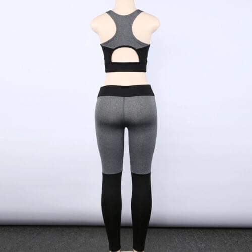 2020 High Performance Womens SportsWear Sexy Sport Fitness Clothing Gym 2 Piece Yoga Set