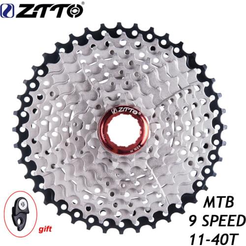 ZTTO 9 Speed Cassette Freewheel 11-40 T Wide Ratio for parts Hub Mountain Bike MTB Bicycle Compatible with M430 M4000 M590