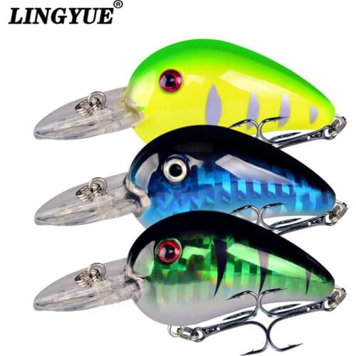 1pcs High Quality 5.4G 6CM Fishing Lures Minnow Crank Bait Crankbait Bass Tackle Treble Hooks Fishing Tackles Hard Baits Pesca