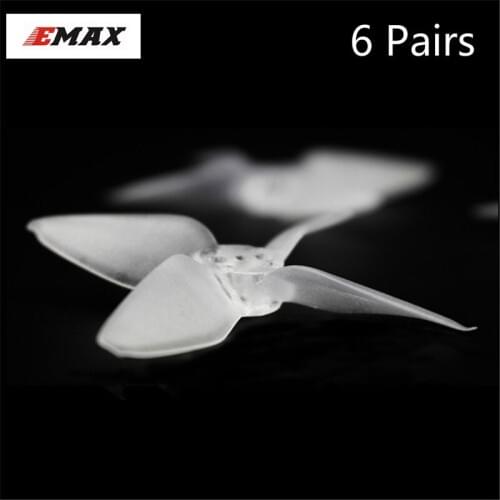 1pack of 6pairs EMAX AVAN Micro 2inch 4-leaf Paddles CW CCW Propellers for FPV DIY RC Babyhawk Racing Drone Racer Multicopter