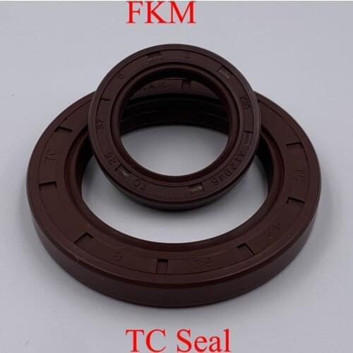 12*24*5/7 12x24x5/712*26*7 12x26x7 Brown Fluoro FKM Fluorine Rubber Spring Two Lip TC Ring Gasket Radial Shaft Skeleton Oil Seal