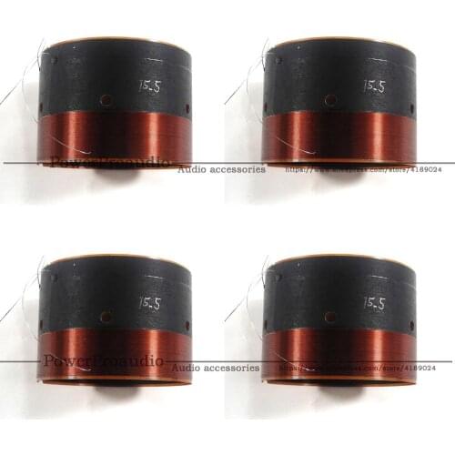 4PCS 75.5MM Bass Voice Coil Woofer With Sound Air Outlet Hole For 12 inch -18 inch Subwoofer Speaker 8OHM IN / OUT