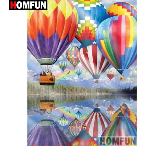 HOMFUN 5D DIY Diamond Painting Full Square/Round Drill "Colorful balloons"3D Embroidery Cross Stitch gift Home Decor A00273