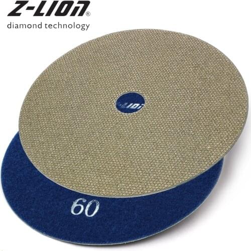 Z-LEAP 6" Diamond Polishing Pads 150mm Electorplated Disk For Granite Concrete Polishing Sanding Tool Aggressive Grinding Wheel