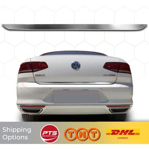 Volkswagen VW Passat B8 2015 2016 2017 2018 2019 Car Accessories ABS Chrome Trunk Bottom Lath Body Molding Moulding Trim