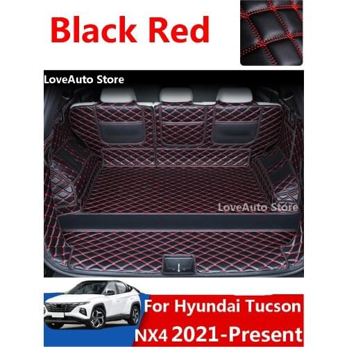 For Hyundai Tucson NX4 2021 2022 Car Leather Trunk Mat Boot Liner Tray Rear Trunk Cargo Mat Protective Pad Accessories