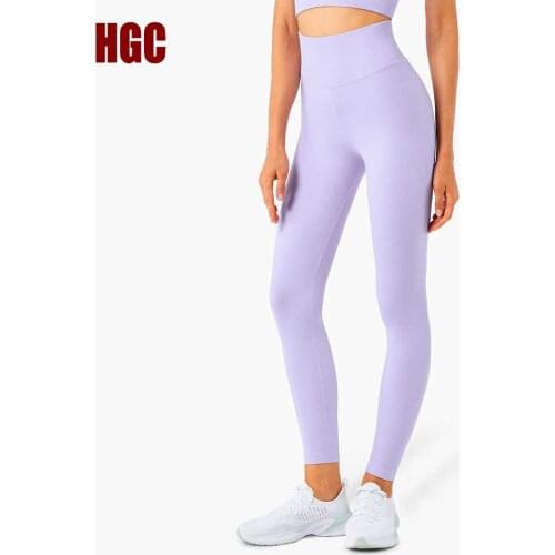 Seamless Yoga Pants High Waist Sport Leggings Running Women Squat Proof Lycra Fitness Tummy Control Elastic GYM Tights HGC