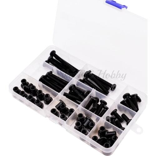 Black M6 Hex Drive Socket Cap Bolts Kit Furniture Crib Bolts Nuts Kit M6x15mm / 20mm/ 25mm / 30mm/ 35mm/ 40mm/ 50mm