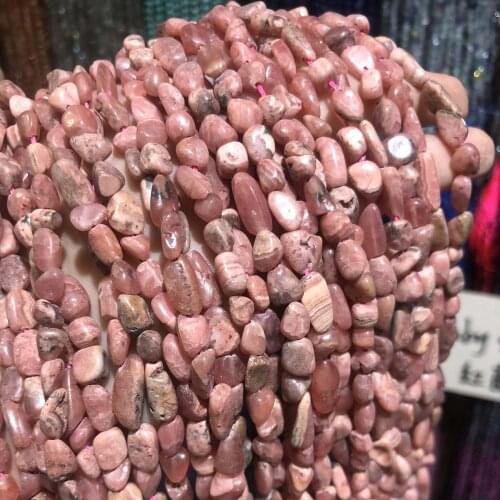 New Natural Stone Beads Irregular Rhodochrosite Beads Charms for Making DIY Jewelry Necklace Accessories Size 8x10mm