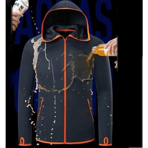 Unisex Hydrophobic Anti-Fouling Fishing Clothing Coat Waterproof Quick-Drying Outdoor Hunting Camping Hiking Hooded Jackets