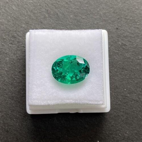 Good Quality Green Color Oval Cut 1 Carat 8*6mm Lab Emerald Gemstone for Jewelry