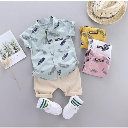 Boys Clothes Suit For Kids Baby Boy Clothes 1-4Years Infant Baby Boys Clothes Set Cartoon T-shirt Tops+Shorts Summer Outfits