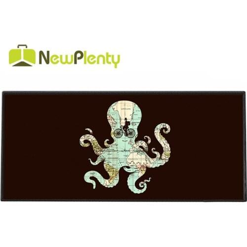 Extended Gaming Mouse Pad Mat XXL Stitched Edges Waterproof Wide & Long Rubber Base Mousepad Keyboad Mat 35.4 x 15.7" Octopus