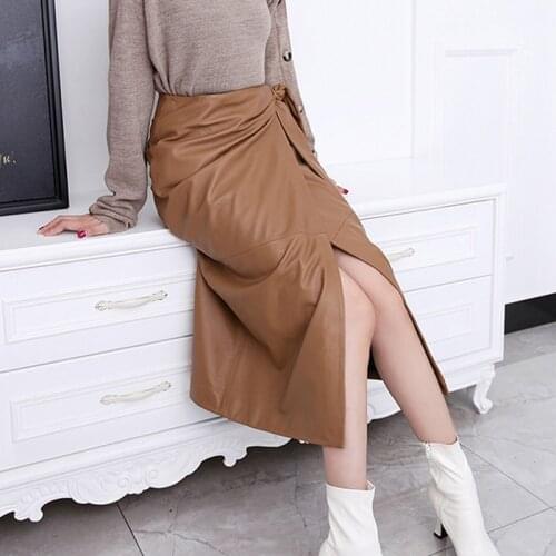 Женские кожаные юбки LKSORLI China At AliExpress