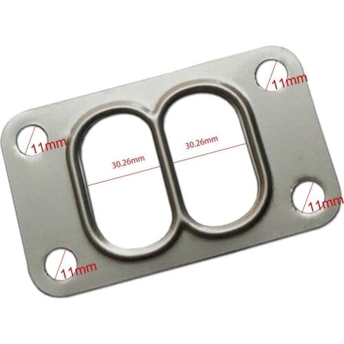 T3 T4 TB03 T04B T04E T60 T61 TURBO OIL FEED/INLET FLANGE AN4 +GASKET Universal T3/T4 T35 T38 GT35 Turbo Manifold Gasket 4-Bolt