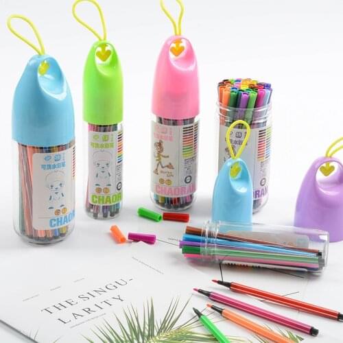 New student creative watercolor pen washable watercolor pen cartoon cute childrens painting graffiti pen