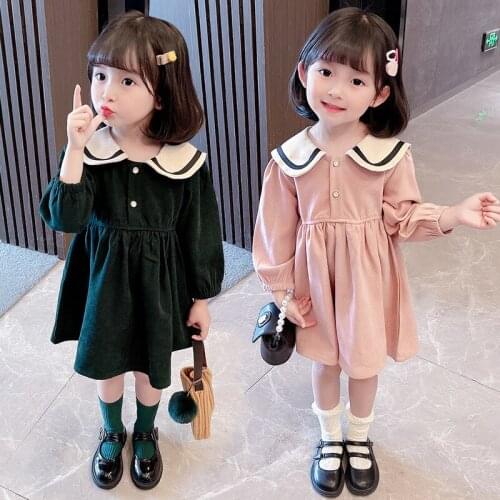 Girl Dress Kids Baby Gown 2021 Charming Spring Autumn Toddler Formal Party Outfits Sport Teenagers Dresses Cotton Children Cloth