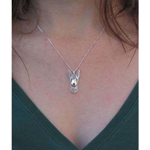 Hollow Pet Pendant Xoloitzcuintle Necklace for women christmas gift jewelry