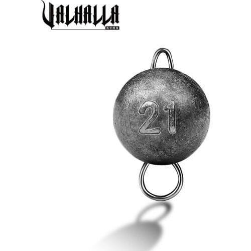 VALHALLA 10pcs Jig Head Fishing Sinker Weights 3G 5G 7G 10G Solid Connector Ball Bearing Snap Rolling Beads Fishing Tackle