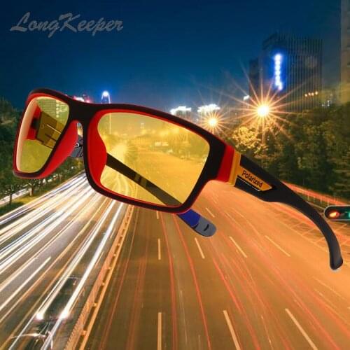Classic Anti-Glare Night Vision Goggles Men Women Polarized Yellow Lens Sunglasses Night Driving Glasses UV400 Oculos Hombre
