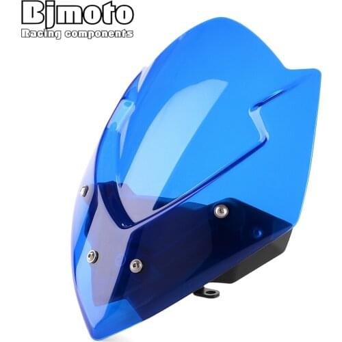 BJMOTO Motorcycle Windscreen For Suzuki GSXS1000 GSXS 1000 2016-2019 Windshield Wind Screen Shield with Mount Kits