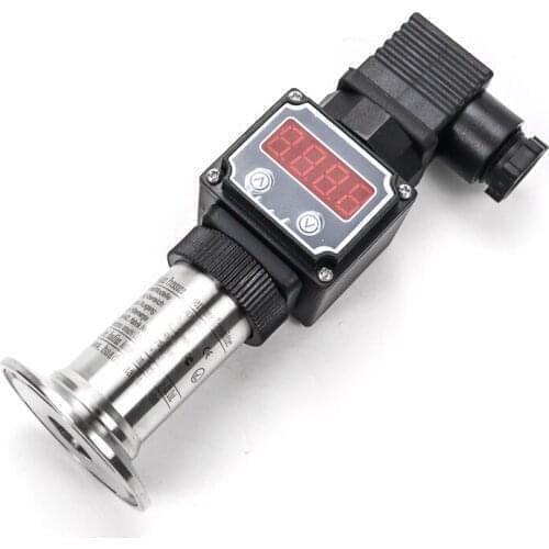 100 psi clamp type flat film pressure sensor for milk beverage tank 4-20ma transmitter to soft drinking