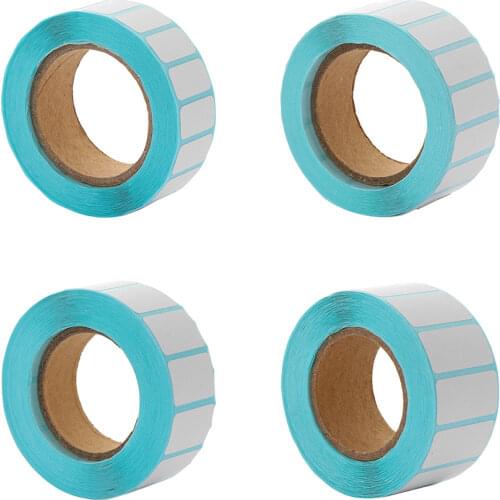 1000pcs Shipping Labels Barcode sticker Supermarket Blank Stickers White Label Stationery Sticker Kitchen Spice Label Stickers