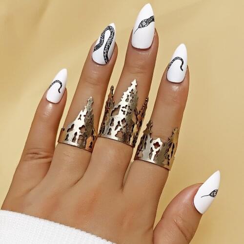 3pcs/set Vintage Silver Color Ring for Women Gothic Punk Castle Stacking Ring Set on Fingers Party Jewelry Wholesale