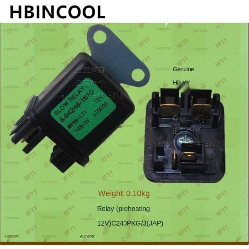 For forklift truck accessories preheating relay (12V) 8-94248-161-0 C240PKG genuine high quality forklift truck accessories