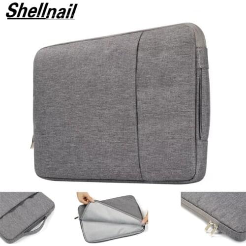 Shellnail For Macbook 11 12 13 15 inch, Nylon Laptop Bag Sleeve Pouch for Apple Mac book Air Pro Retina 13.3 15.4 Touch Bar