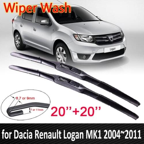 For Dacia Renault Logan MK1 2004~2011 Front Windscreen Windshield Car Wiper Blade Accessories 2005 2006 2007 2008 2009 2010
