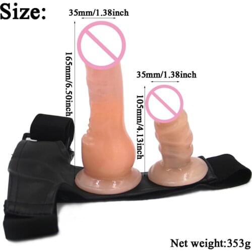 Double Strap On Dildo Realistic Adult Novelty Dual Cock Penis Big Dildo Sex Toys For Women Lesbian Sex Products