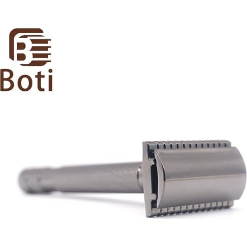 Boti Brush-Double Edge Safety Razor Mens Beard Tool Shaver Razor Silver Color Razor having Razor Beard Razor