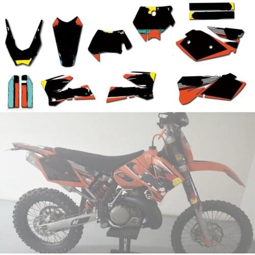 Customized Team Graphics Stickers Decals Deco Kit For 125 200 250 300 400 450 525 540 SX XC EXC MXC XCF XCW 2005 2006 2007