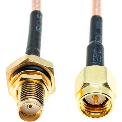 5-10Pcs RG316 RG174 SMA male to SMA Female Bulkhead Waterproof O-Ring connector RF Pigtail Coax Jumper Cable