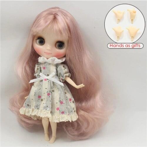 Middie doll 2240/1049 Rose golden mix Purple hair joint body 1/8 20cm bjd gift toy neo
