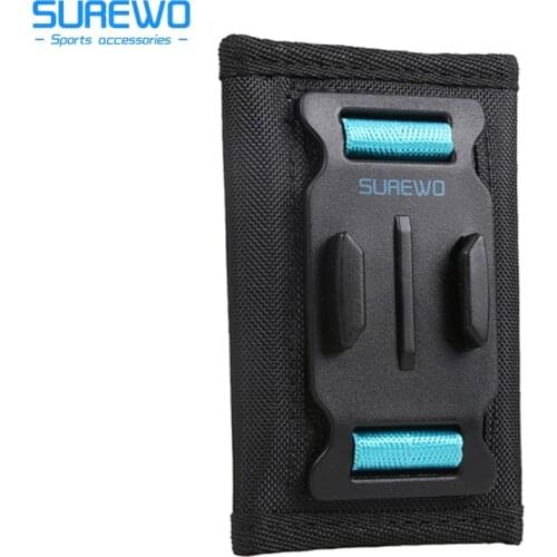 SUREWO Backpack Shoulder Strap Mount with Adjustable Shoulder Pad and 360° Rotating Base Mount Compatible with GoPro Hero 9/8/7