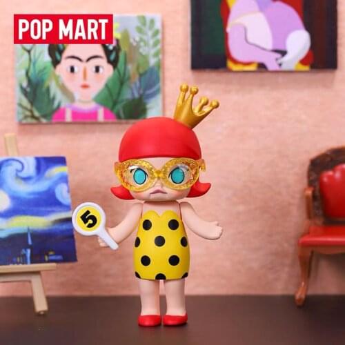 Original POP MART Molly Art Tycoon Series Blind Box Toys Model 12 Style Cute Anime Figure Gift Surprise Box