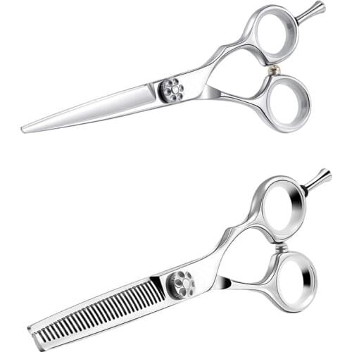 5.5 Inch Professional Salon Haircut Hairdressing Japanese Stainless Steel 440C Barber Hair Dresser Titanium Scissors