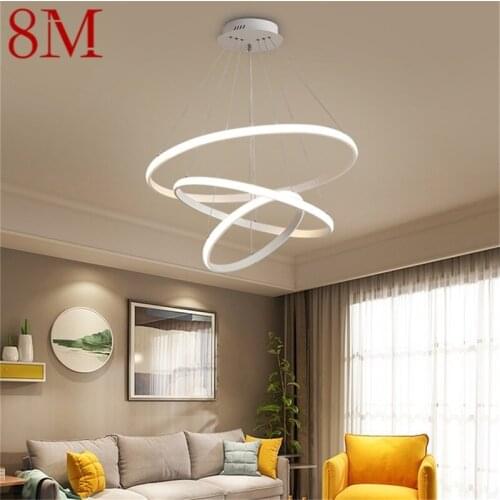 8M Nordic Pendant Lights Round Modern LED Lamp Creative Fixture For Home Decoration
