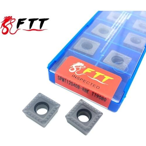 SPMT120408 RBE TT9080 External Turning Tools Carbide insert High quality Lathe cutter Tool Tokarnyy turning insert