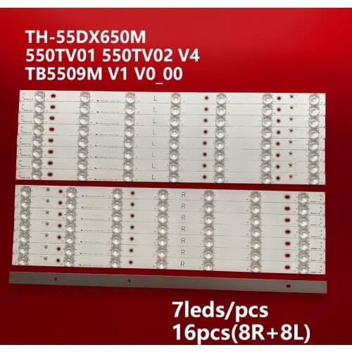 LED Backlight strip TB5509M for TX55AX630B TX55AX630 TX55AX630E TX55AXW634 550TV01 550TV02 LC550EQY (SJ) (A5) BX-55S10E01 02
