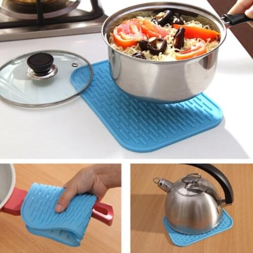 Heat Resistant Silicone Mat Drink Cup Coasters Non-Slip Insulation Pot Holder Table Placemat Kitchen Accessories Onderzetters