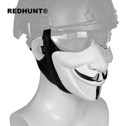 V-MASK Outdoor Tactical Mask Movie Halloween V-mask for Paintball Face Mask Cosplay Party Accessory