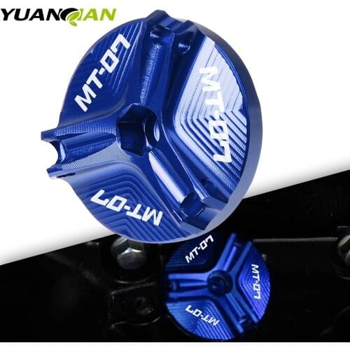 Motorcycle Engine Oil Filler Cup Plug Cover cap Screw For YAMAHA MT07 MT-07 FZ07 FZ-07 MT 07 2014-2021 2015 2016 2017 2018 2019